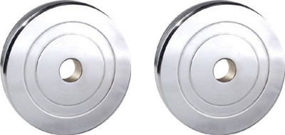 

GB Pack Of 5 KG Each Spare Steel Silver Weight Plate(10 kg)