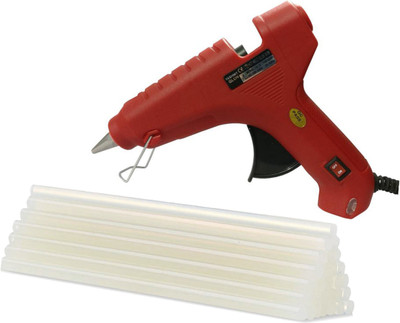 

YASHMIT Red 60 Watt ON OFF Switch With FREE 25 Sticks Standard Temperature Corded Glue Gun(11 mm)