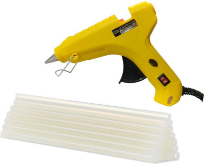 

Yashmit Yellow 60 Watt ON OFF Switch With 25 Sticks Standard Temperature Corded Glue Gun(11 mm)