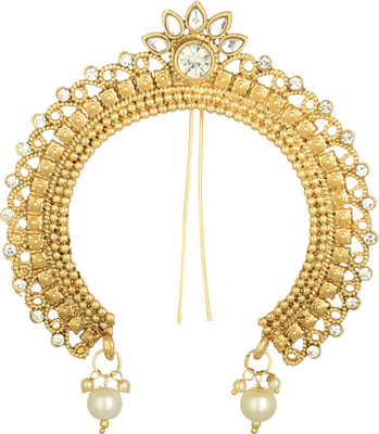 

Reeti Fashions Traditional Gold Tone Juda Pin Hair accessory Bun Clip(Gold)