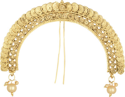 

Reeti Fashions Traditional Gold Tone Metal Base Bun Pin Hair Accessory Bun Clip(Gold)