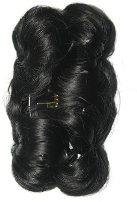 

Ritzkart Funky Bun 4 Inch Hair Extension With Clutche Bun(Black)