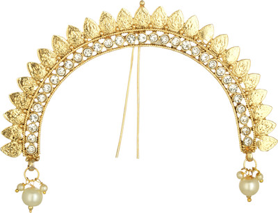 

Reeti Fashions Traditional Gold Tone Artificial Juda pin Hair accessory Bun Clip(Gold)