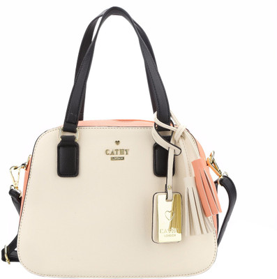 

Cathy London Hand-held Bag(Pink, White)