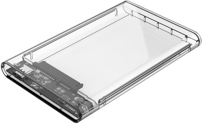 

Orico Type C Transparent 2.5 inch SSD Sata Hard Disk external portable case cover USB3.0 to Type C 3.1 HDD Case Support 2 TB 2.5 inch 2.5 HDD / SSD Enclosure Upto 2 Tb. USB 3.0(For Windows, MAC OSX, Linux, Transparent)