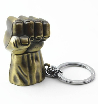 

NeoTask Hulk Fist Metal Golden Metal Key Chain