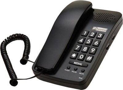 Beetel BT-B15 Corded Landline Phone with Answering Machine(Black)