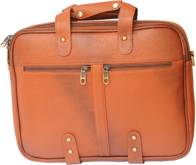 

AirLeather 14 inch Laptop Messenger Bag(Orange)