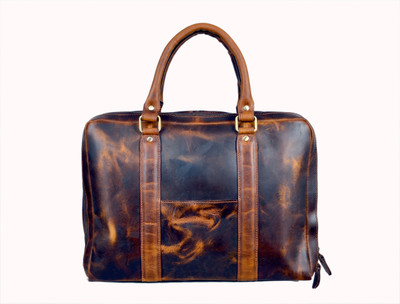 

leather castle 14 inch Laptop Messenger Bag(Tan)