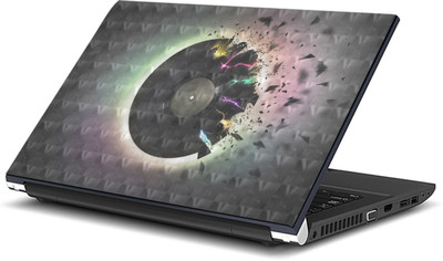 ezyPRNT DJ Disc Music E with 3D Illusion effect (15 to 15.6 inch) Vinyl Laptop Decal 15