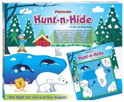 

Playmate Hunt N Hide - Ice and Water animals Age: 5 to 8 Years +(Multicolor)