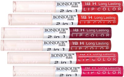 

Bonjour Paris Matte Lipstick(Mauve-Orange-Plum-Maroon-Pink-Rose Pink)