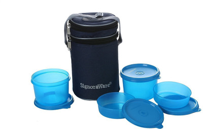 

Signoraware 509 4 Containers Lunch Box Colours,Blue (1260 ml) 4 Containers Lunch Box(1260 ml)