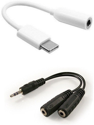 Techvik Headphone Splitter Accessory Combo for Mobiles(Multicolor) Flipkart