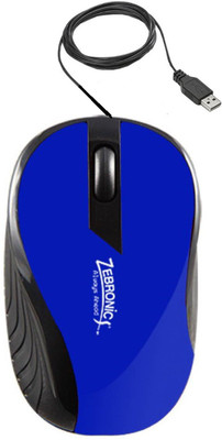 Zebronics Arrow Wired Optical Mouse(USB, Blue)