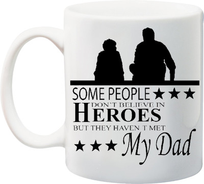 

Stylotrendz World's Best Dad Gift for Father Special Quotes Ceramic Mug(325 ml), Multicolor