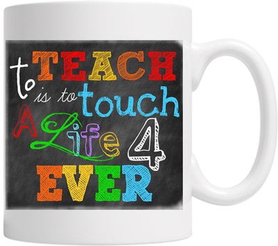 

PIXART Touch Life 4 Ever Ceramic Mug(250 ml), White