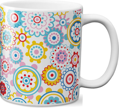 

VOGALLY Design 19 Ceramic Mug(325 ml), Multicolor