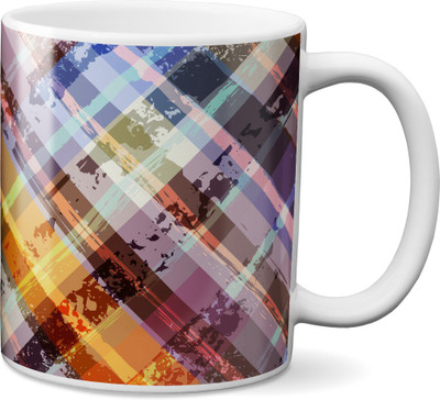 

VOGALLY Design 03 Ceramic Mug(325 ml), Multicolor