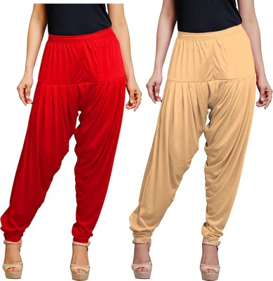 Eazy Trendz Cotton Blend Solid Patiala