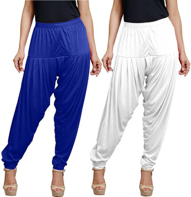 Eazy Trendz Cotton Blend Solid Patiala