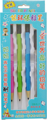 

Dragon 3 Pcs No Clicking & No Sharpening Pencil(Set of 3, Multicolor)