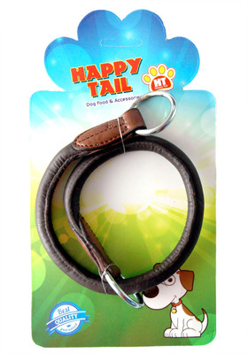 Happy Tail HAPPY TAIL ROUND LEATHER CHOKE COLLAR 1 cm Dog Chain Leash(Brown) available at flipkart for Rs.243