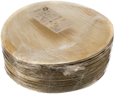 

Adaaya Farms Palm Deep Round Plate 12 Inch set of 25 Dinner Plates(Pack of 25)