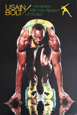 

Usain bolt Poster Paper Print (18 inch X 12 inch, Rolled) Paper Print(18 inch X 12 inch, Rolled)