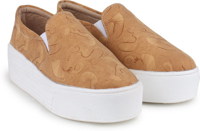 

STEEMO Slip On Sneakers For Women(Tan