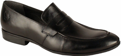 

Salt N Pepper 14-697 Senator Black Loafer Shoes Slip On Shoes For Men(Black