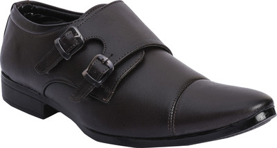 

BAAJ Bj3196 Double Monk Strap Formal Monk Strap For Men(Black, Brown