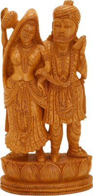 

shivika enterprises Decorative Showpiece - 34 cm(Wooden, Multicolor)