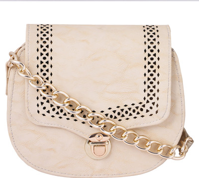 

zinys Girls Evening/Party White PU Sling Bag