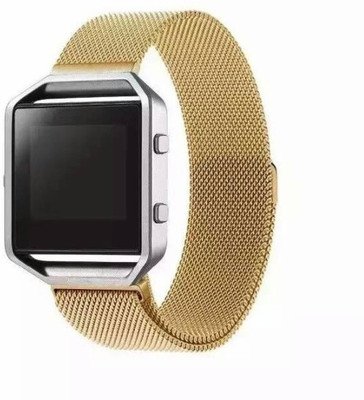 

Higar MILANESE LOOP REPLACEMENT STRAP FOR FITBIT BLAZE - GOLD Smart Band Strap(Yellow)