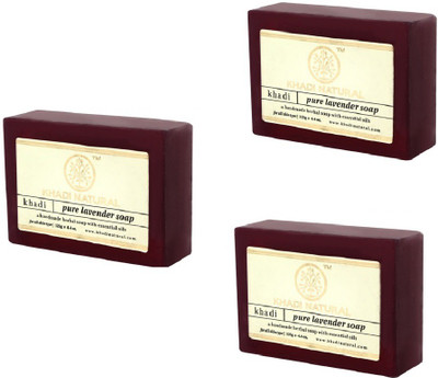 Khadi Natural Organic Pure Lavender Soap(375 g)