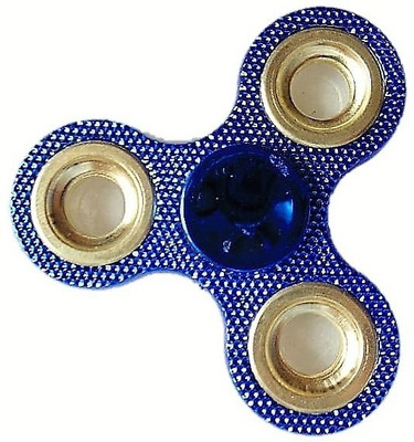 

Johnnie Boy Metal Chrome Metal Dot Hand Spinner Fidget Stress Reducer Anti Anxiety for Children / Adults(Blue, Purple)