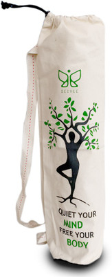 

Deivee Deivee Asana Printed Yoga Bag Yoga Mat Bag(Beige, Drawstring Bag