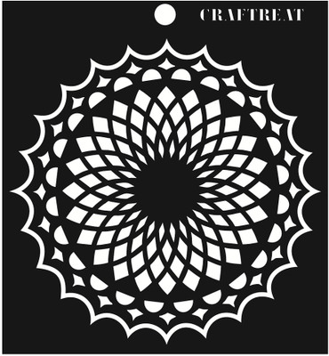 

CrafTreat Lotus New Stencil(Pack of 1, Mandala)