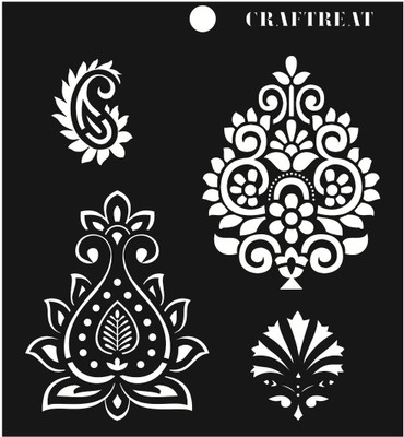 

CrafTreat Indian New Stencil(Pack of 1, Motifs)