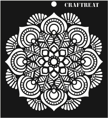 

CrafTreat Mandala New Stencil(Pack of 1, Round)