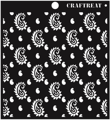 

CrafTreat Paisley New Stencil(Pack of 1, Mango)