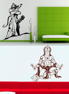 

Trends on Wall  Spiritual Sticker(Pack of 2, Black;brown