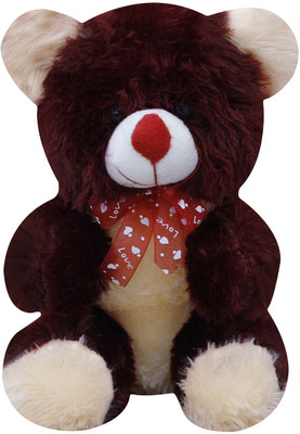 

Casotec Cute Teddy Bear Stuffed Soft Plush Soft Toy - 22 cm(Maroon Red / Beige)