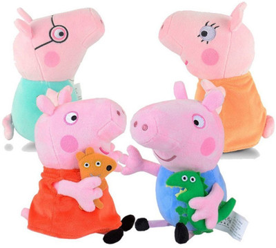 

iDream Peppa Pig Family Plush Soft Toy - 30 cm(Multicolor)