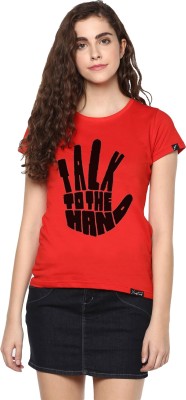 Young trendz Graphic Print Women Round Neck Red T-Shirt