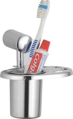 

Kamal Tumbler Holder Esteem Stainless Steel Toothbrush Holder(Silver, Wall Mount)