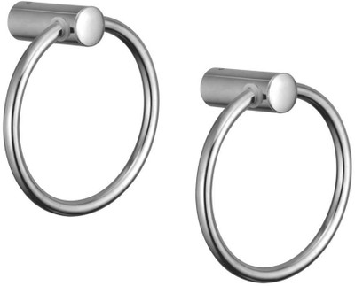 KAMAL Ring Esteem 4 inch 1 Bar Towel Rod(Stainless Steel Pack of 2)
