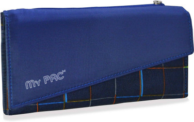 

My Pac Db Women Blue Fabric Wallet(6 Card Slots)