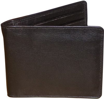 

Style 98 Men Black Genuine Leather Wallet(8 Card Slots)